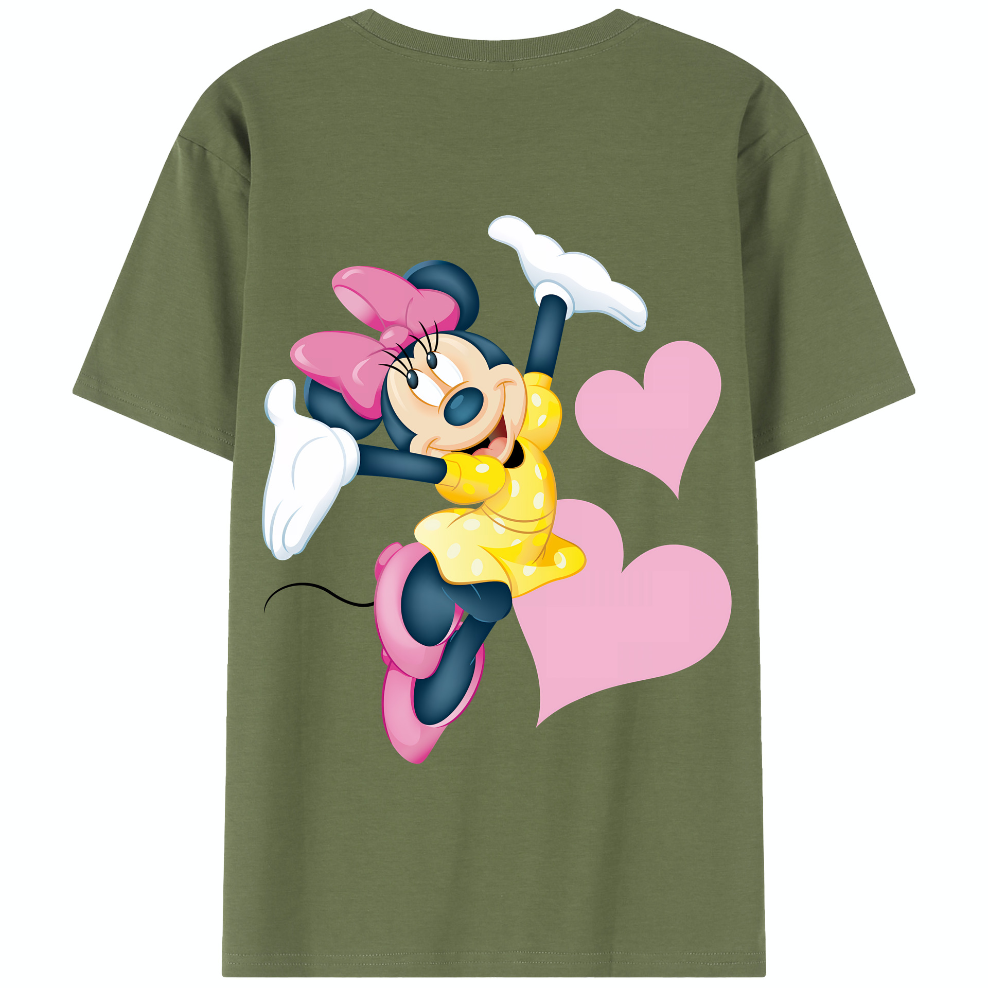 （画像用） ミッキーマウス Mickey Mouse 綿100％半袖Tシャツ（背面プリント）
